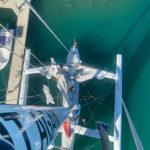 Le trimaran vu du haut du mât